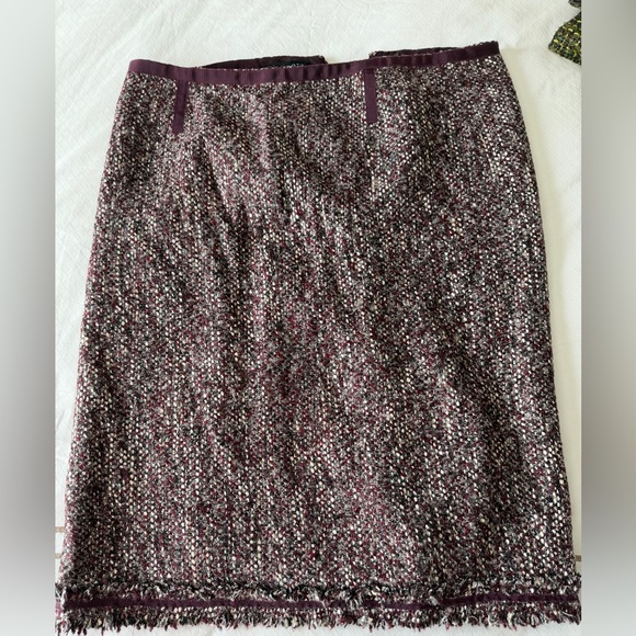 Talbots Dresses & Skirts - Talbots Tweed Pencil Skirt in Purple and Gray